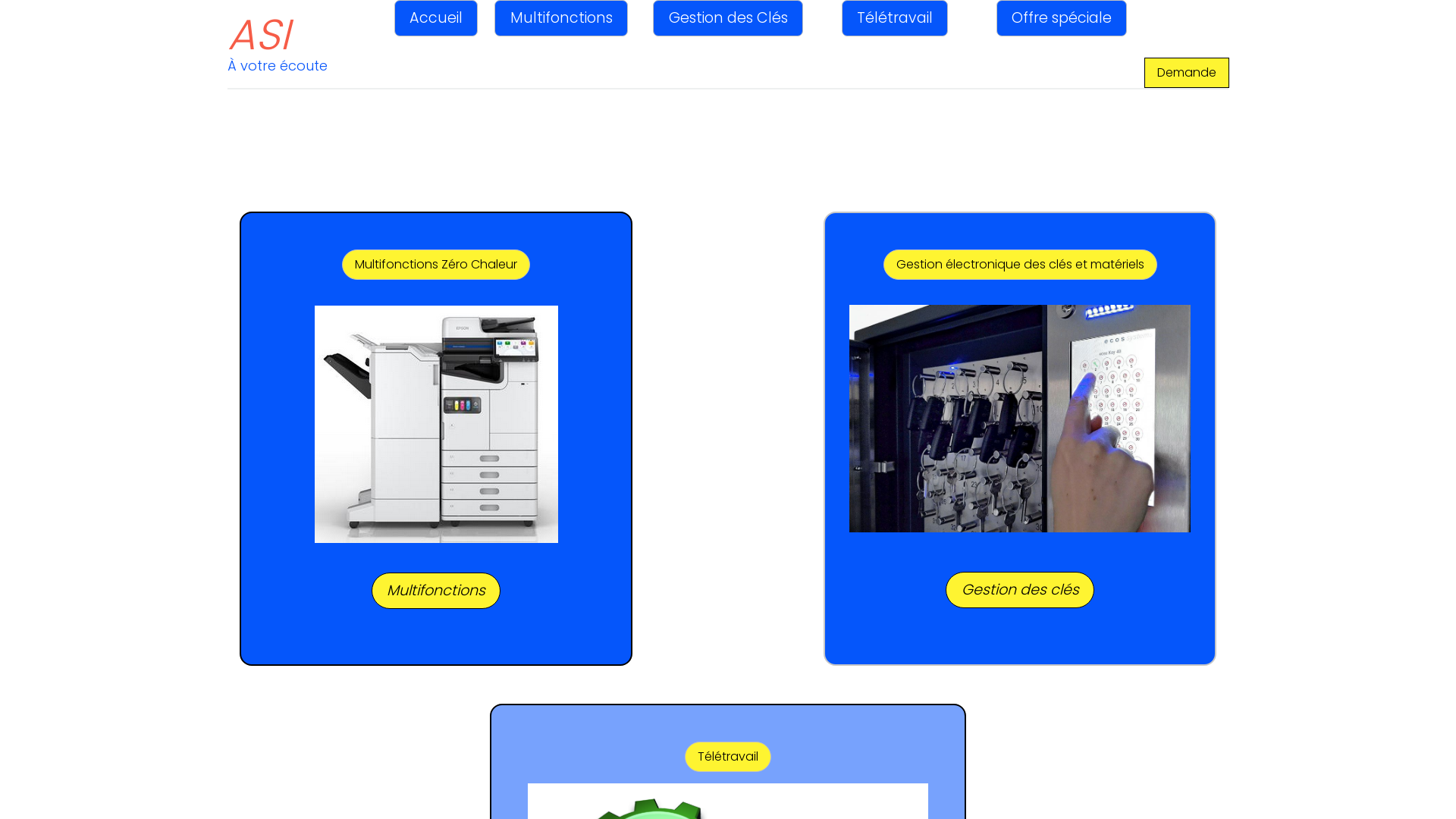 Capture d'écran de Solution d'impressions, GED, Multifonctions, Duplicopieurs et IT 