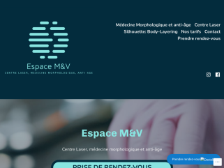 Espace M&V : centre laser, medecine morphologique et anti-age, hypnose
