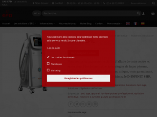 EFD fournisseur de matériel professionnel à lumière pulsée intense et laser pour l'épilation définitive et la réjuvénation anti-âge.