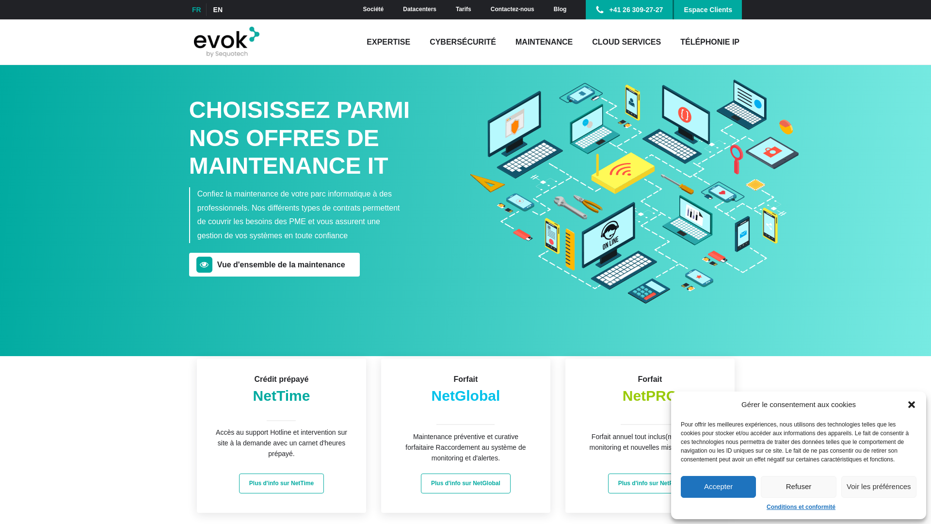 Capture d'écran de Société de services informatique IT