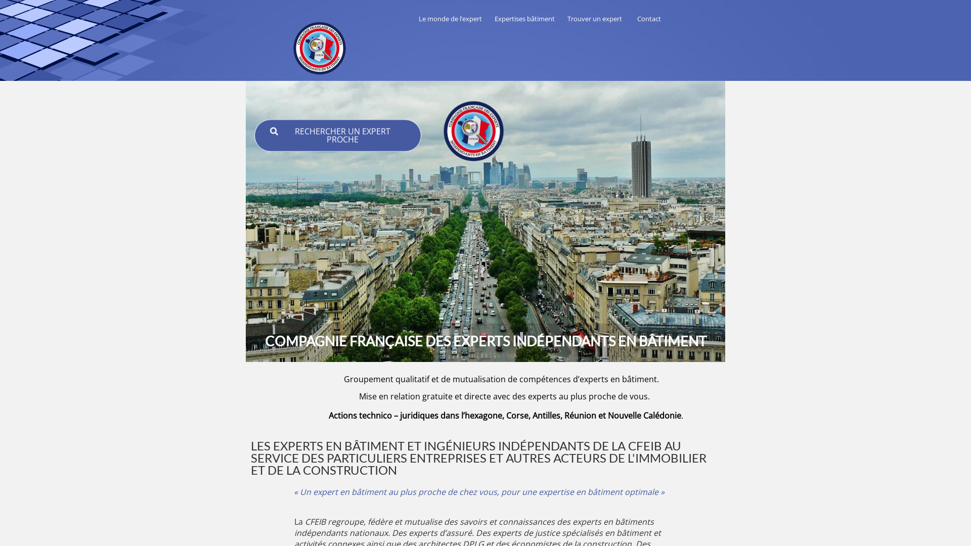 Capture d'écran de Expert bâtiment- expertise batiment -expert immobilier- expert cfeib
