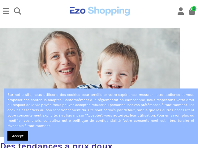 Ezo Shopping &mdash; Mode, Lingerie, Bijoux & Beaut&eacute; &agrave; Prix Doux