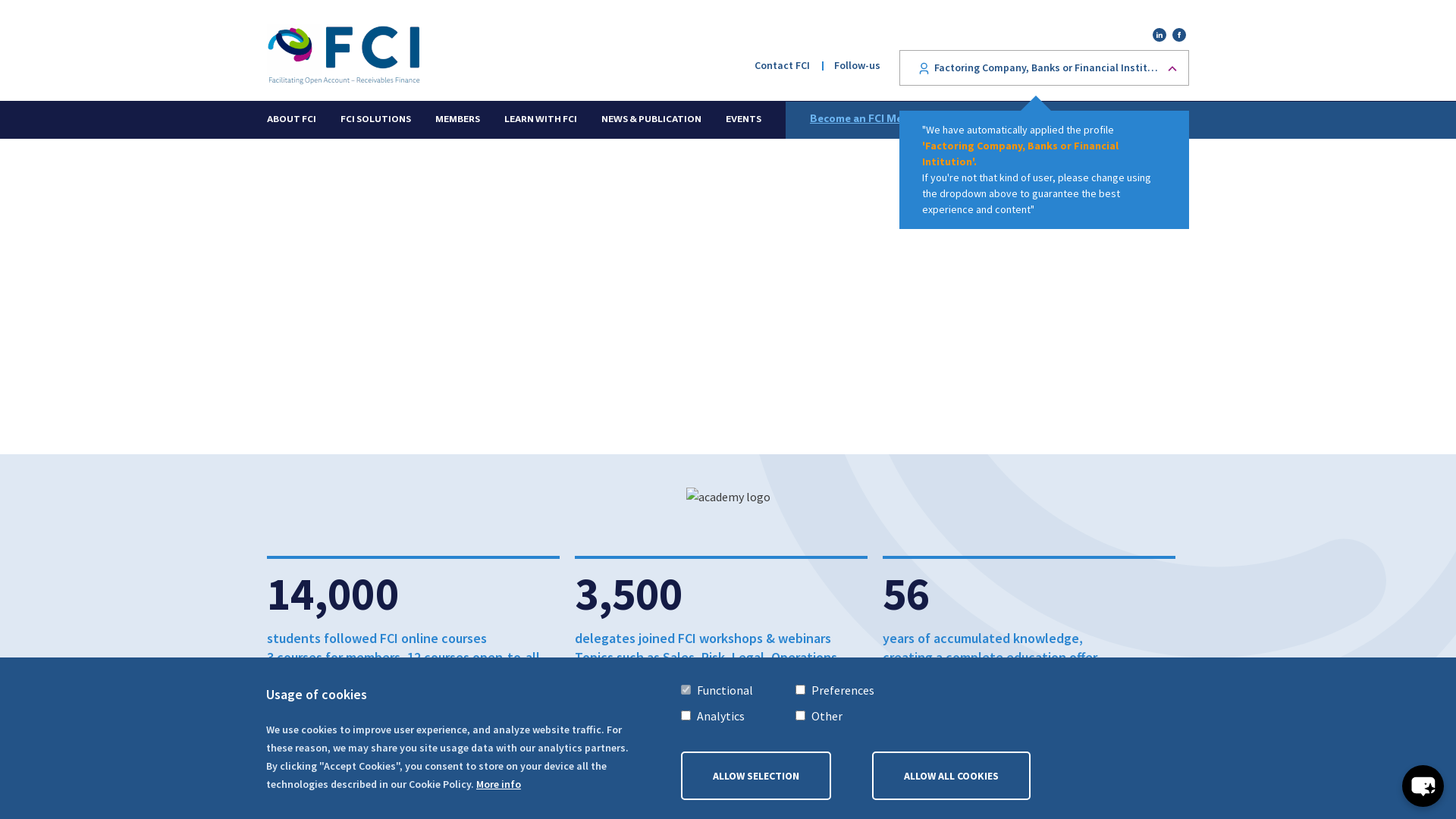 Capture d'écran de FCI Academy