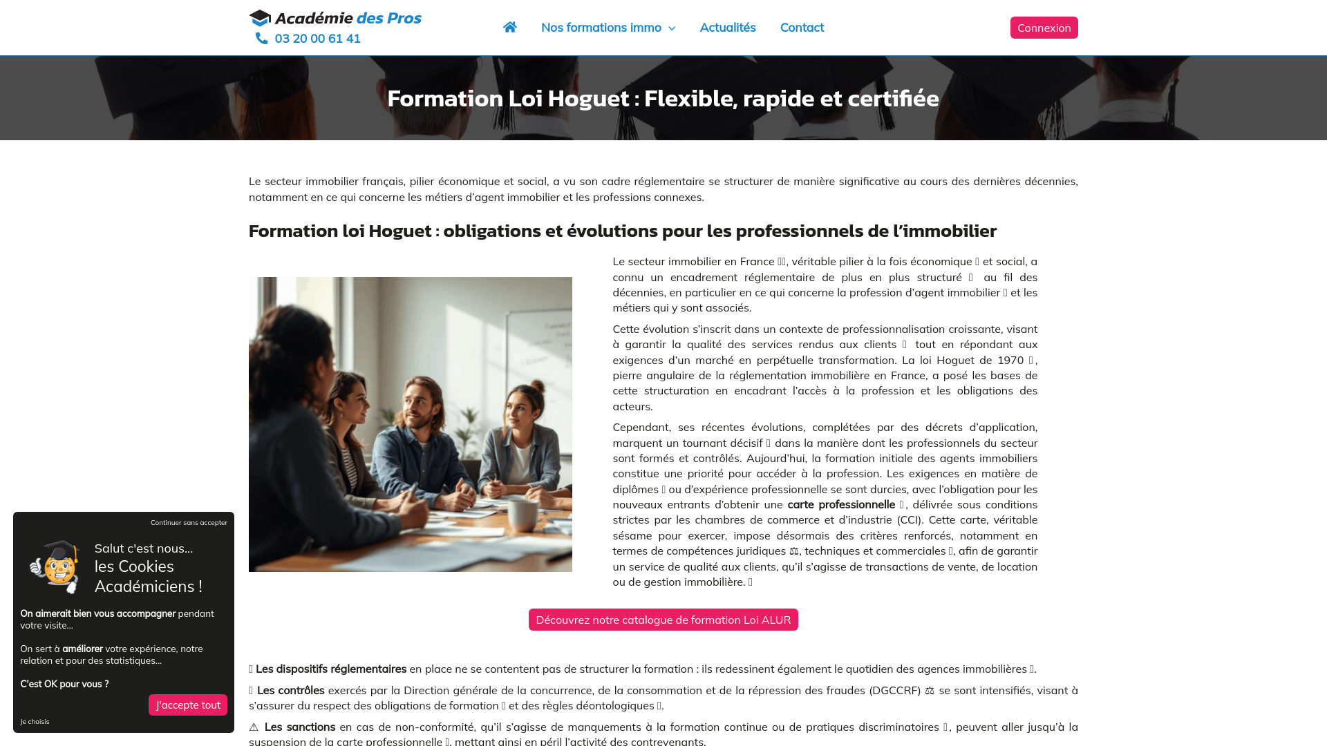 Capture d'écran de Formation Loi Hoguet : Flexible, rapide et certifiée