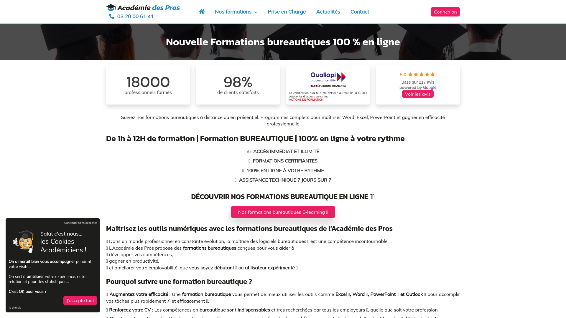 Nouvelle Formations bureautiques 100 % en ligne