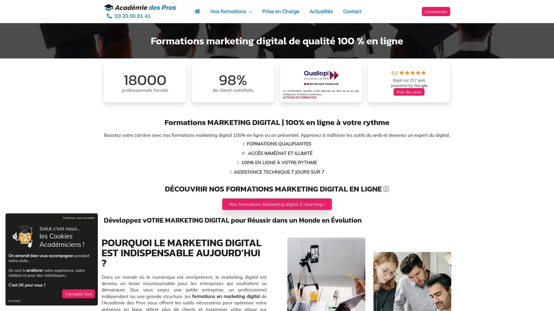 Formations marketing digital de qualité 100 % en ligne