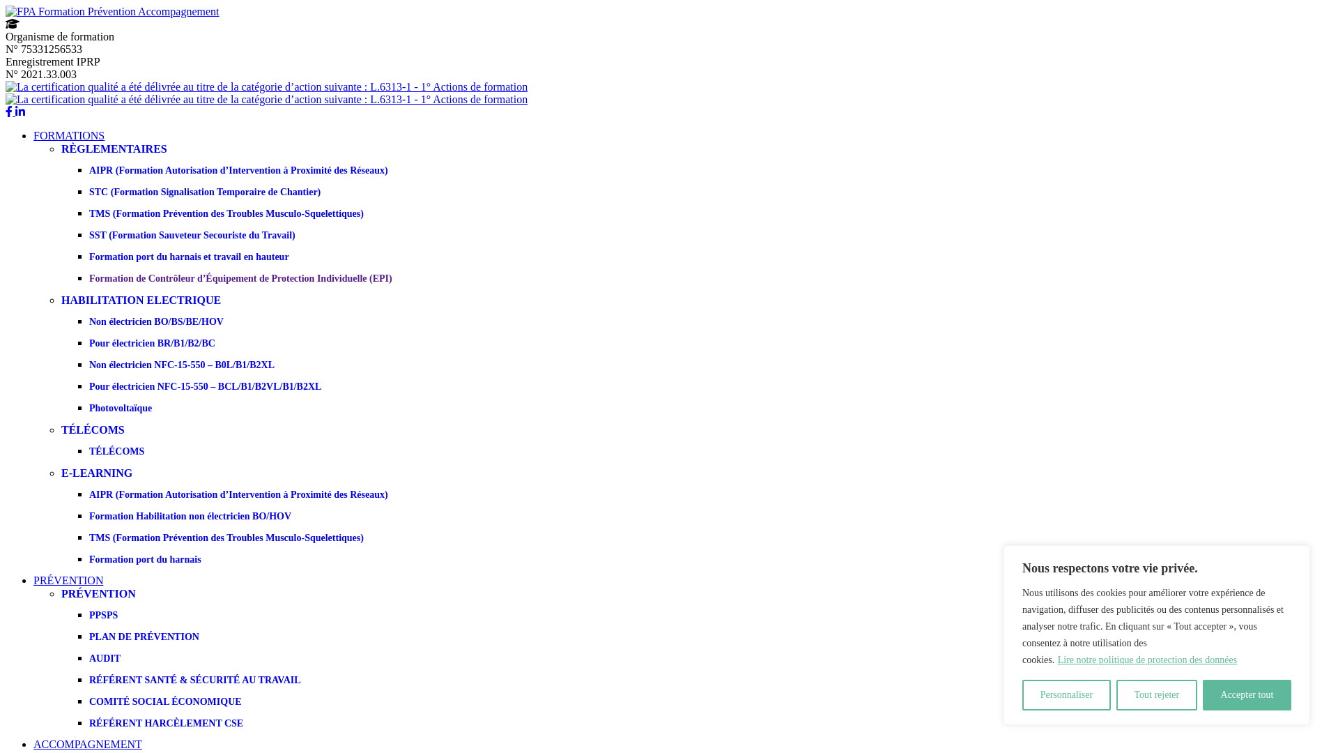 Capture d'écran de Contrôleur VGP EPI