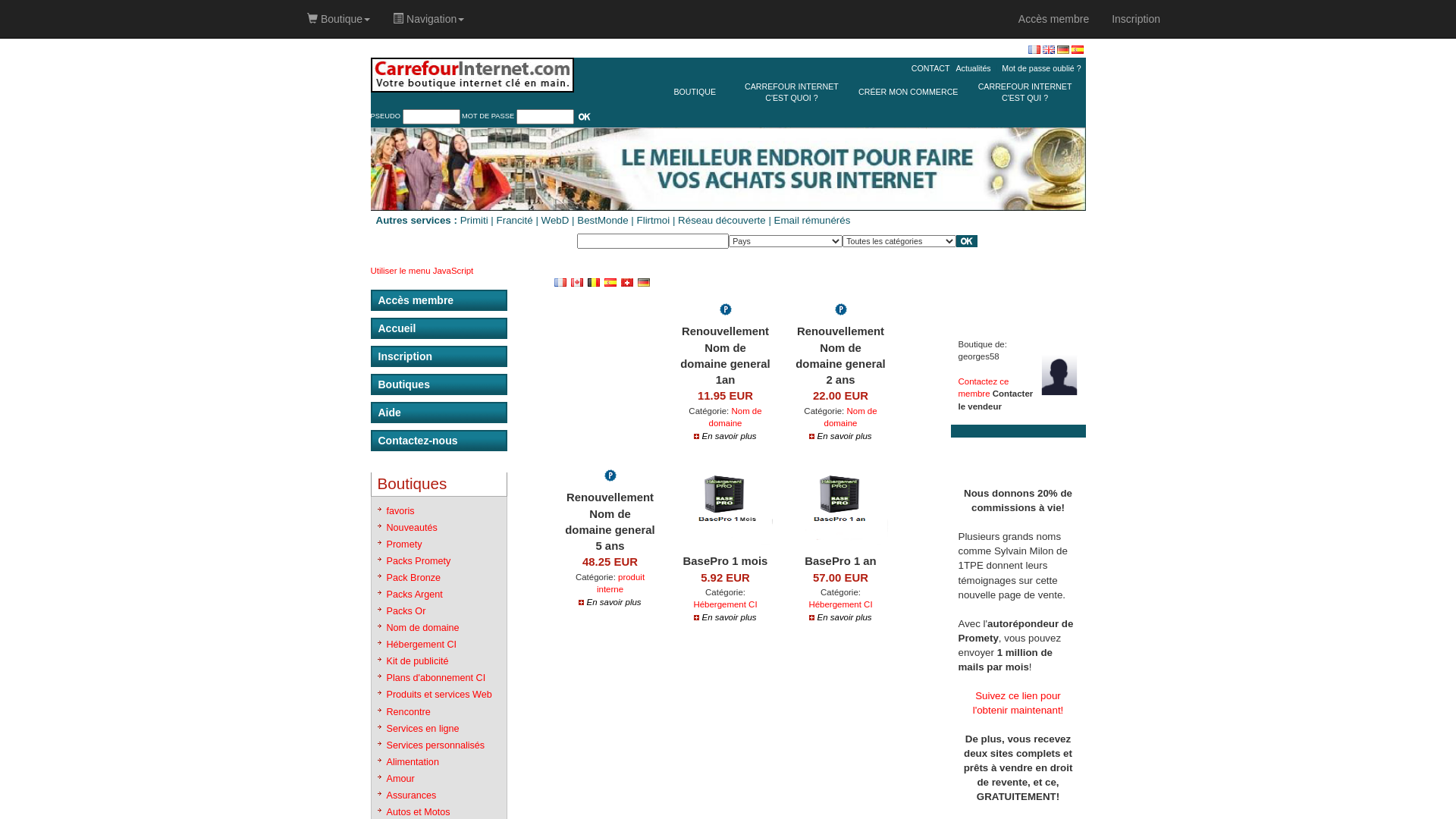 Capture d'écran de Le meilleur endroit pour faire vos achats sur internet