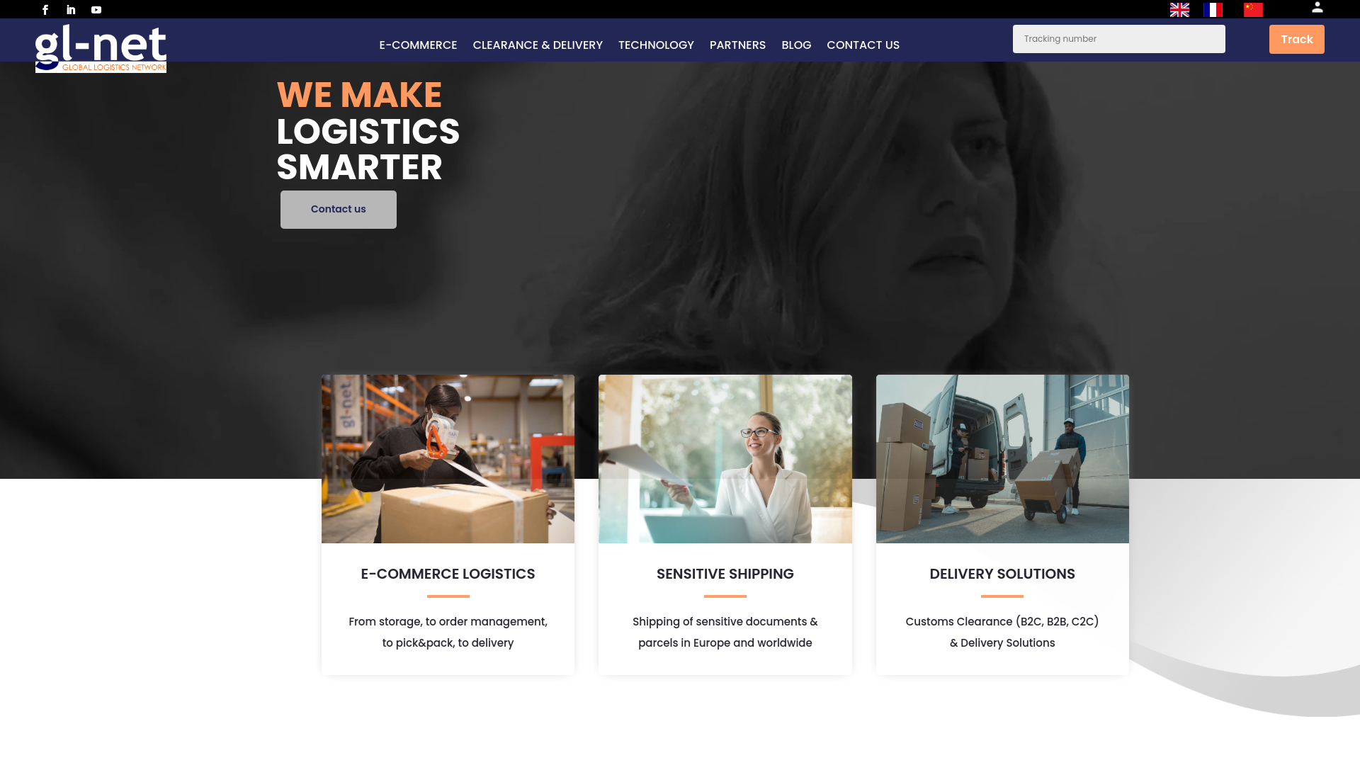 Capture d'écran de We Make Logistics Smarter