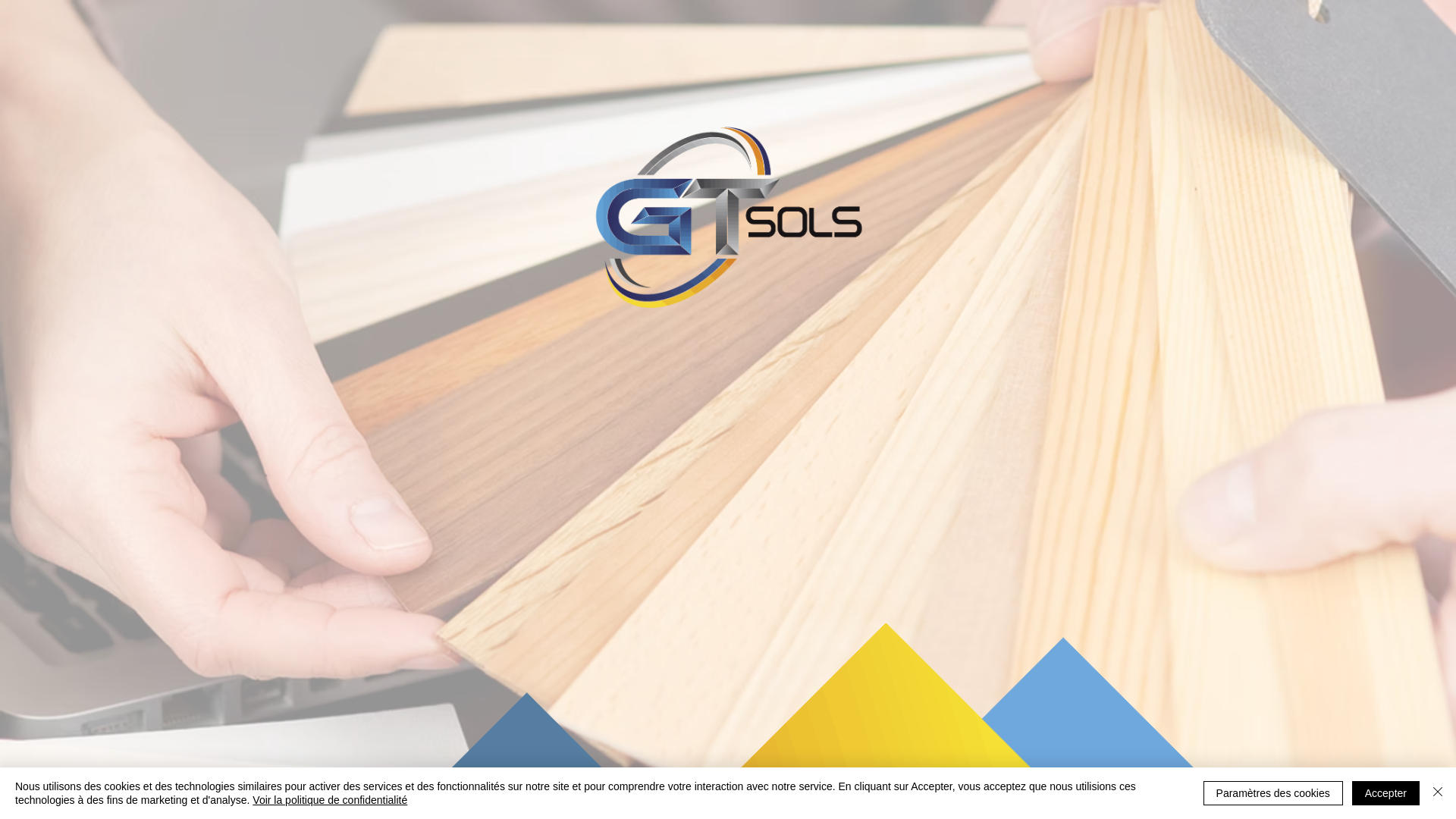 Capture d'écran de GT Sols est spécialisée dans la pose et vente de revêtement de sols. Parquet - Stratifié - Moquette