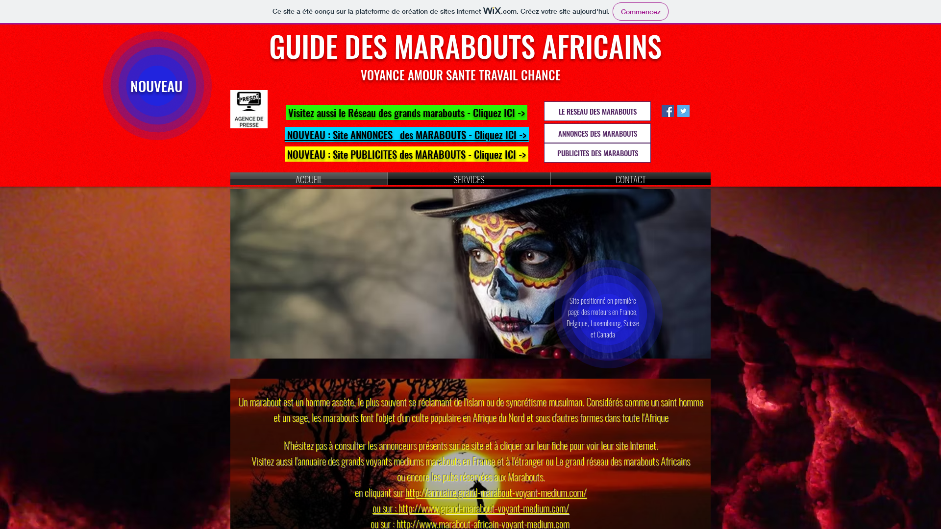 Capture d'écran de Véritable Guide des Grands Voyants médiums marabouts Africains - Réseau des marabouts
