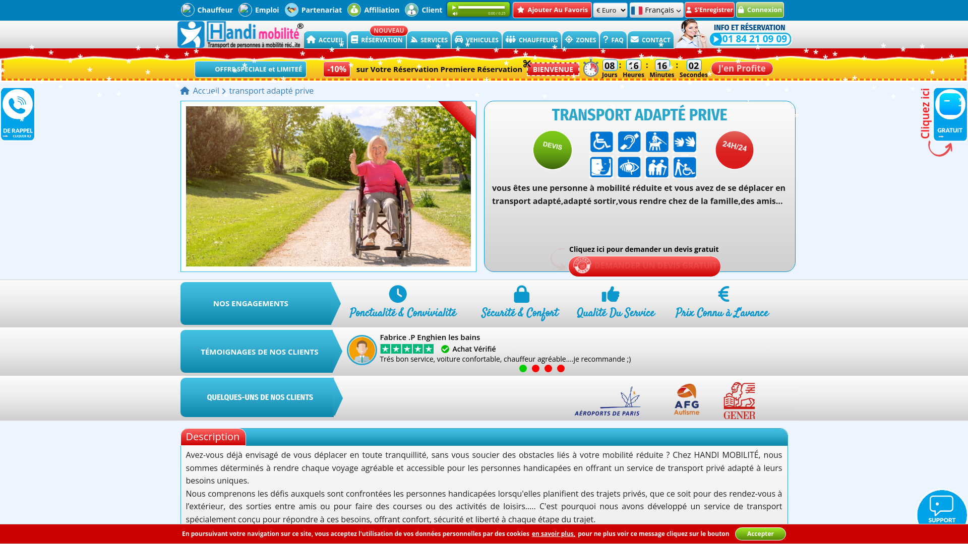 Capture d'écran de Transport Handicapé et Personnes Âgées