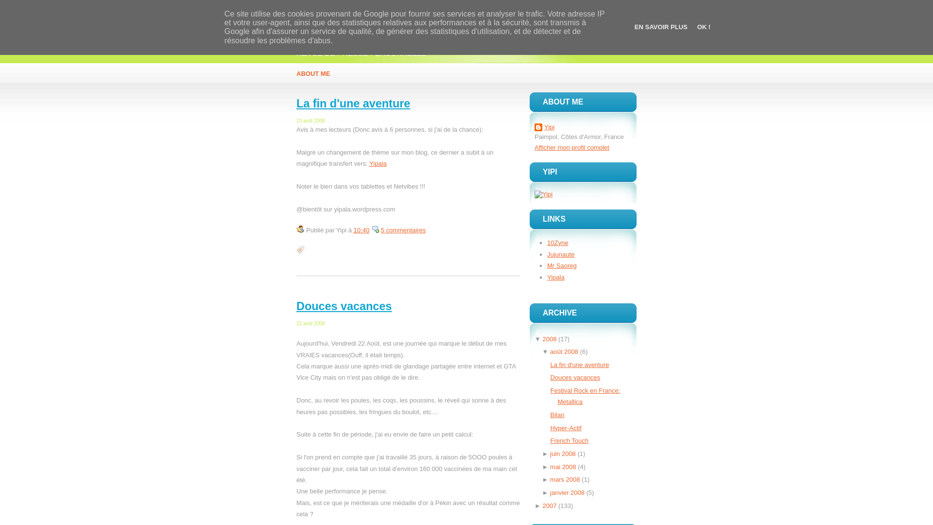 Capture d'écran de Happy-yipi