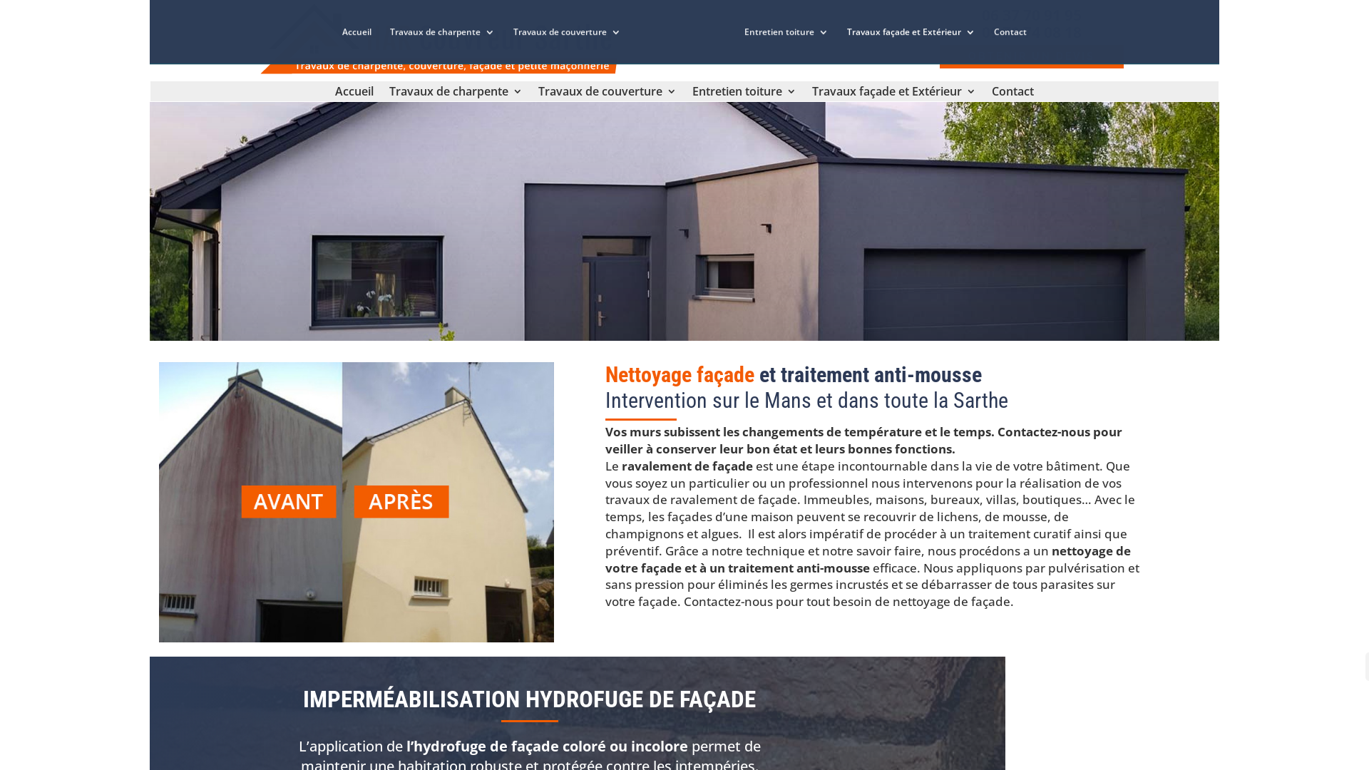 Capture d'écran de HAR COUVREUR SARTHE