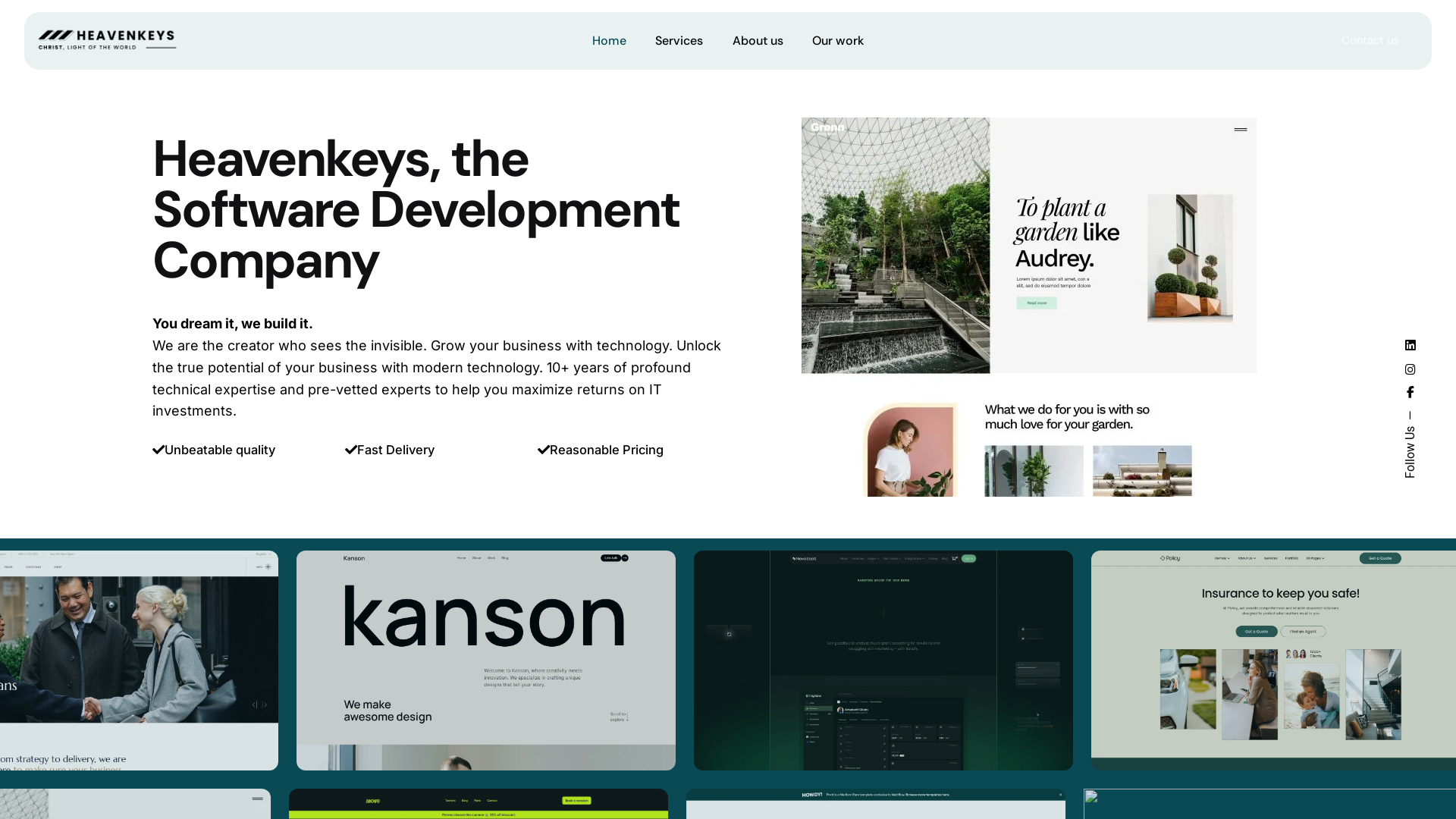 Capture d'écran de You dream it, we build it!