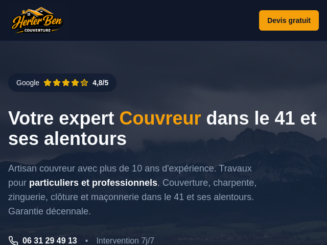 Capture d'écran de Herter Ben couverture