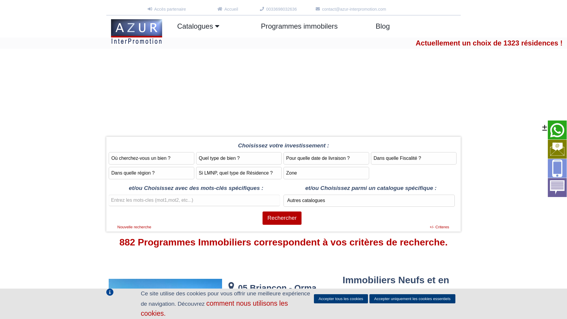 Capture d'écran de Programmes Immobilier Neuf en Loi Pinel