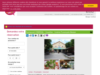 J'ai 1 Table au Restaurant O'BERCAIL à Cavaillon - Réservation de table en ligne 