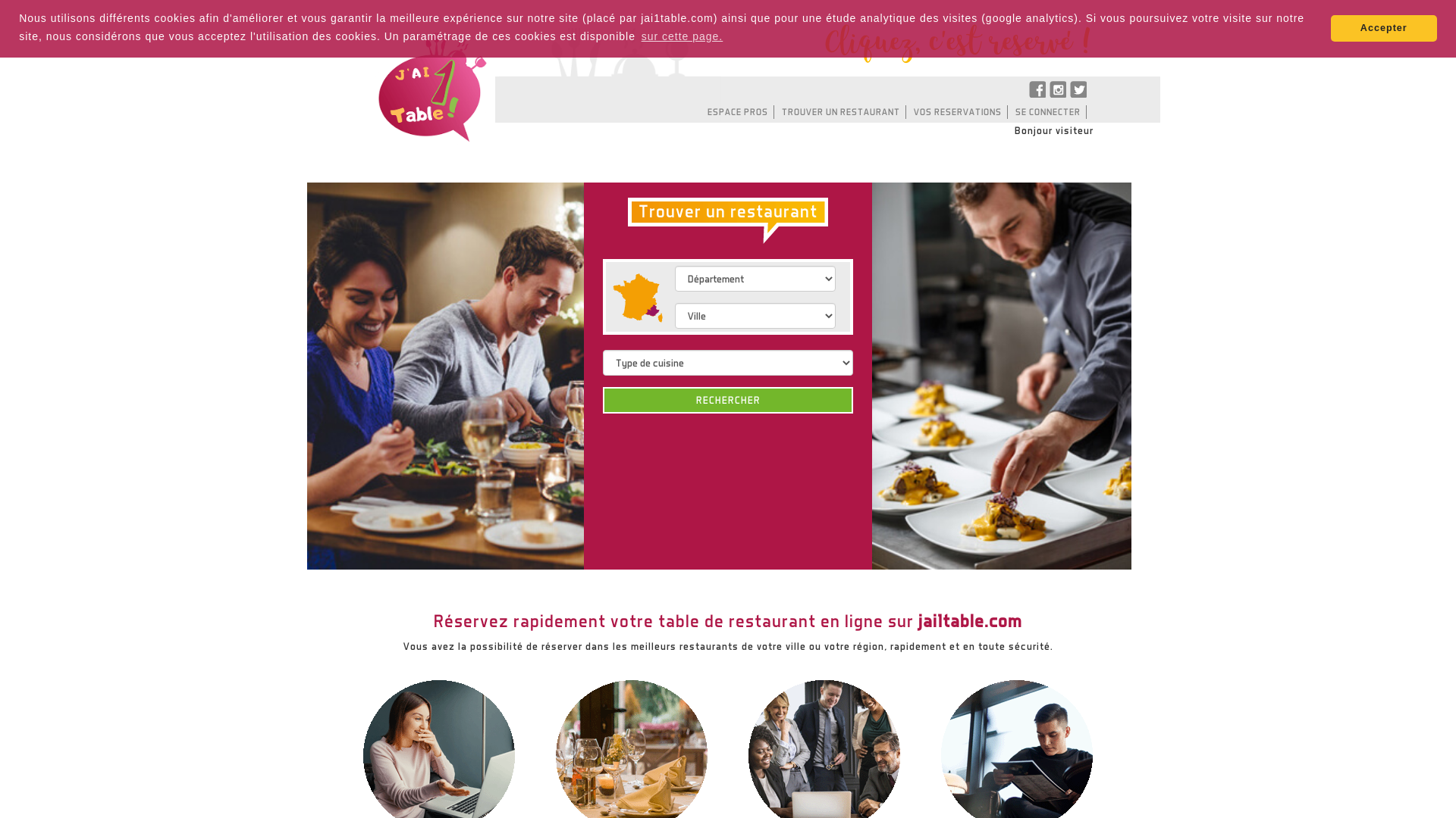 Capture d'écran de J'ai 1 Table - Réservation rapide de table au restaurant