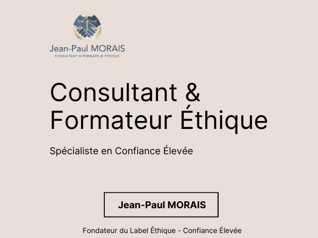 Capture d'écran de Jean-Paul Morais – Consultant & Formateur Éthique | Confiance Élevée