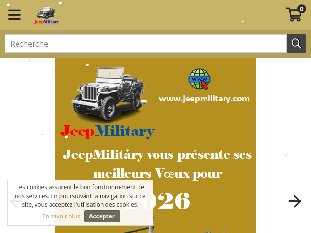 Capture d'écran de Spécialiste des Pièces et Visseries pour Jeep Militaires