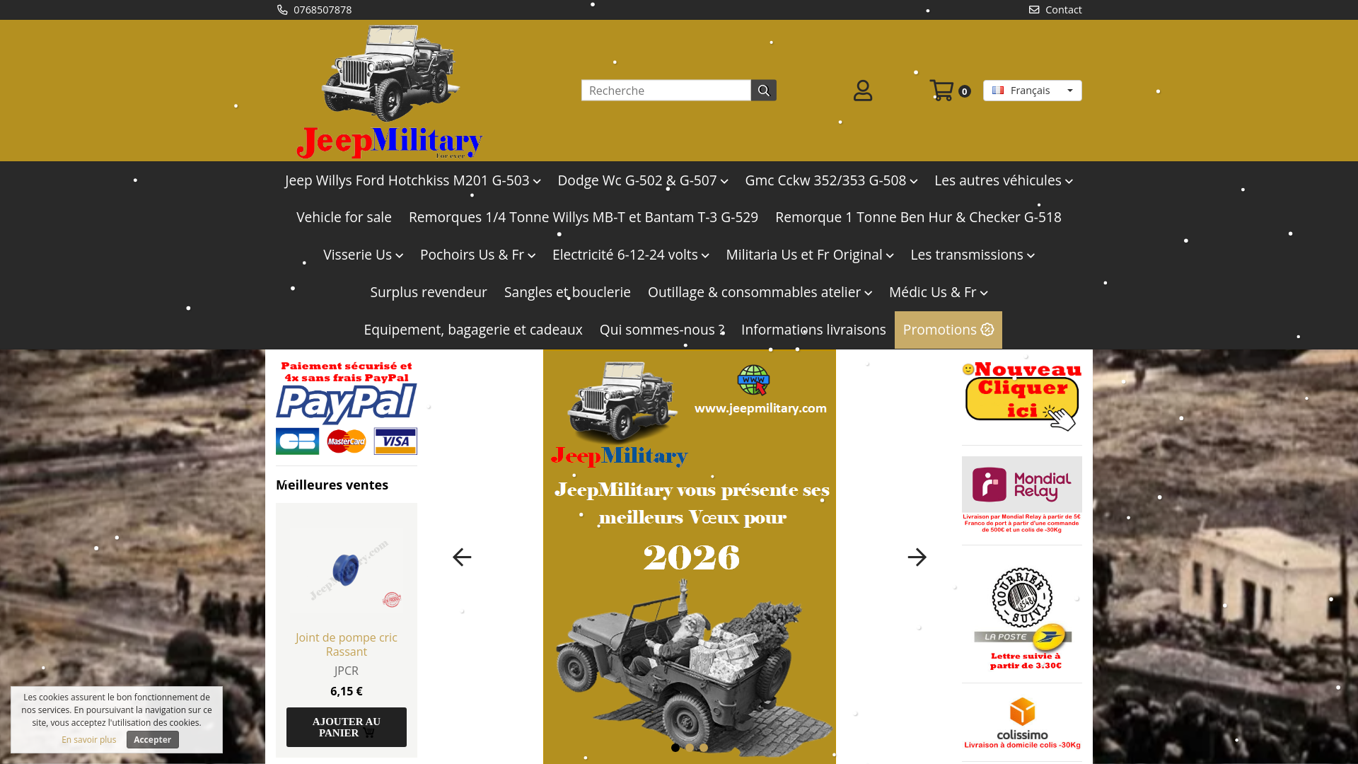 Spécialiste des Pièces et Visseries pour Jeep Militaires