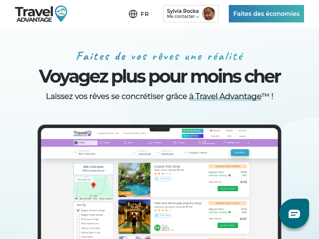Capture d'écran de Travel advantages VIP