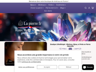 Boutique Lithothérapie : Minéraux, Bijoux en Pierre et Perles en Pierres Naturelles