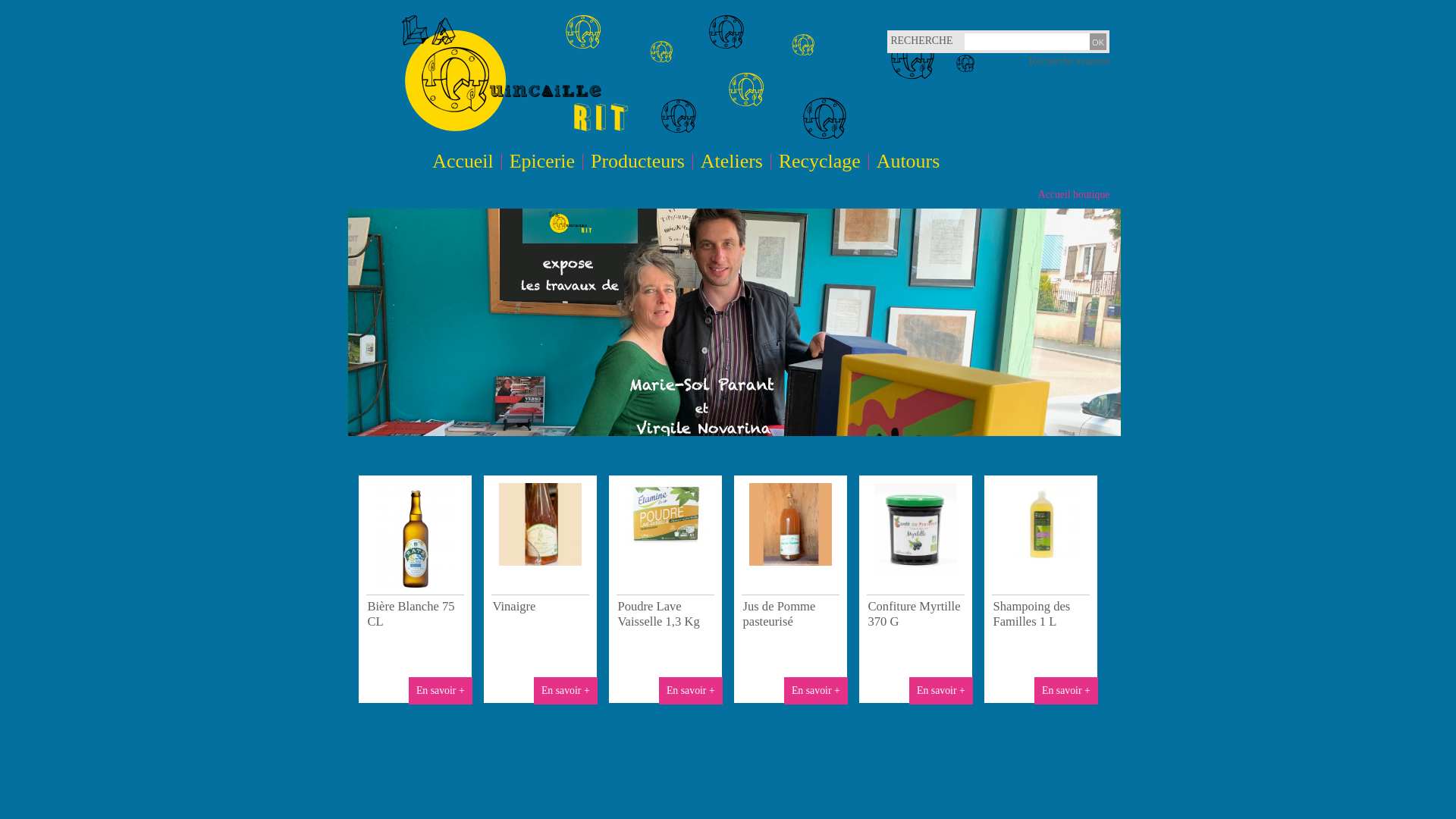 Capture d'écran de épicerie bio