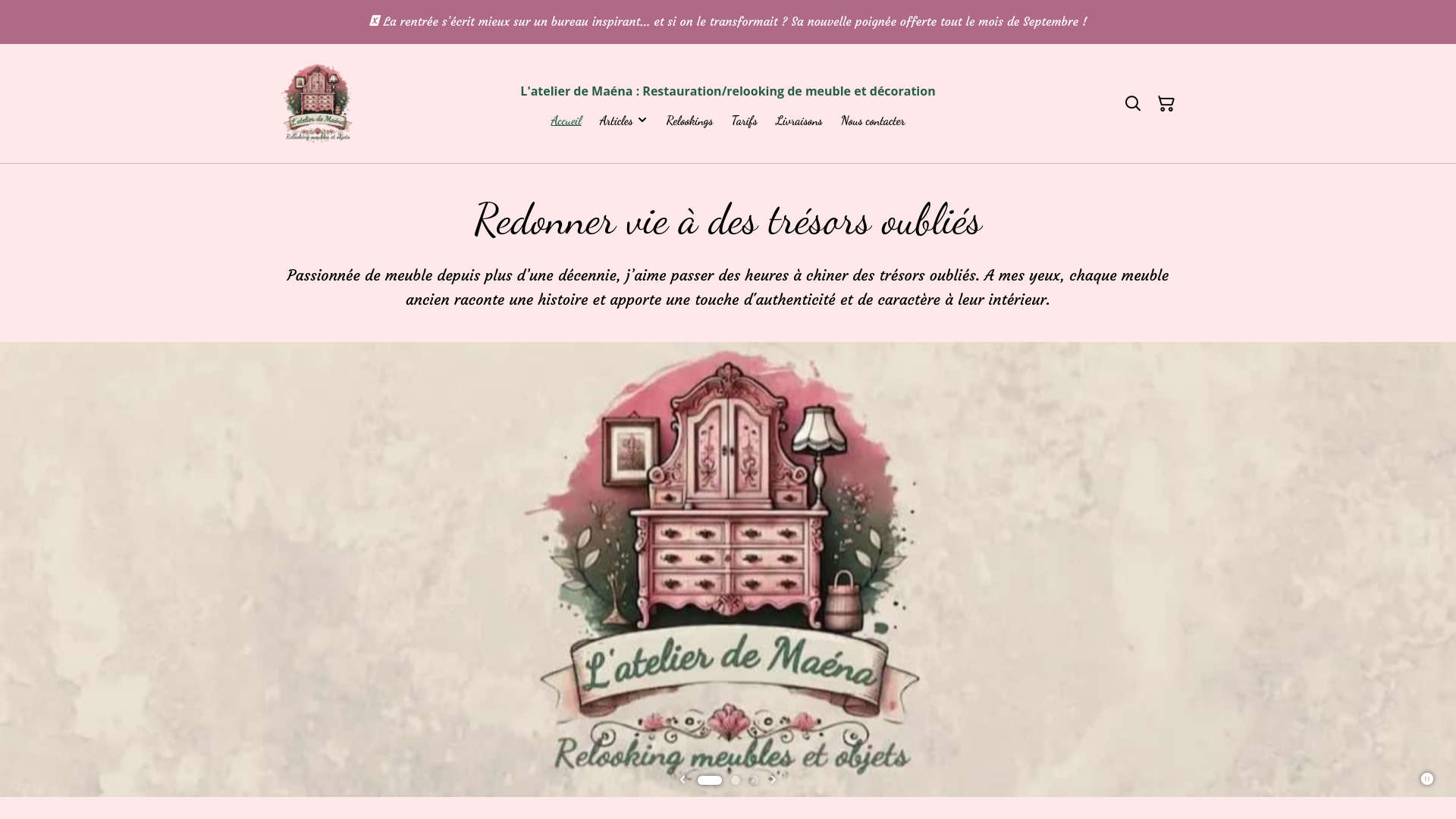 Capture d'écran de L'atelier Maéna 