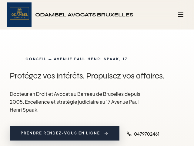 ODAMBEL Avocats Bruxelles &mdash; Droit des Affaires et Immobilier