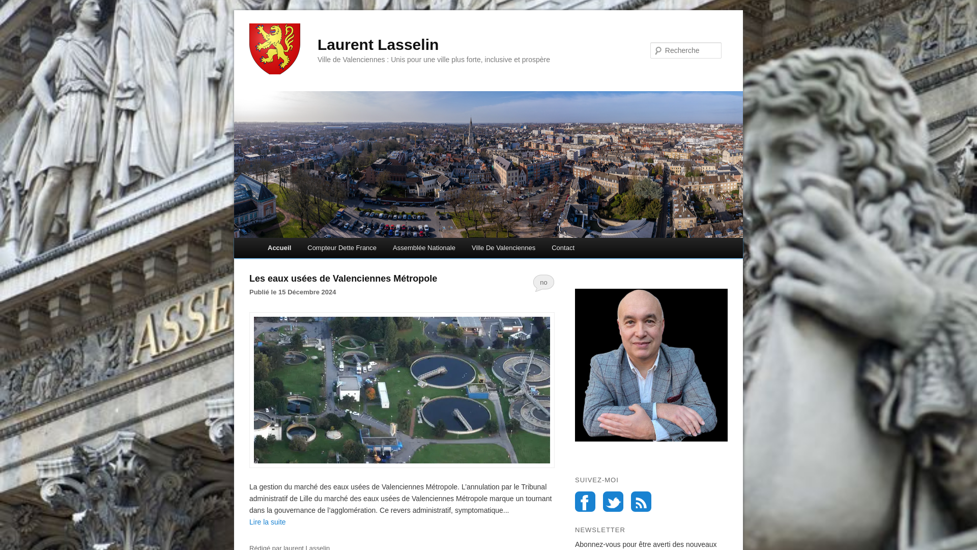 Capture d'écran de Laurent Lasselin homme politique de Valenciennes, candidat aux élections législatives dans le Nord