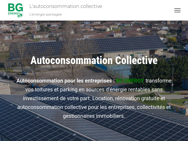 Capture d'écran de Autoconsommation Collective