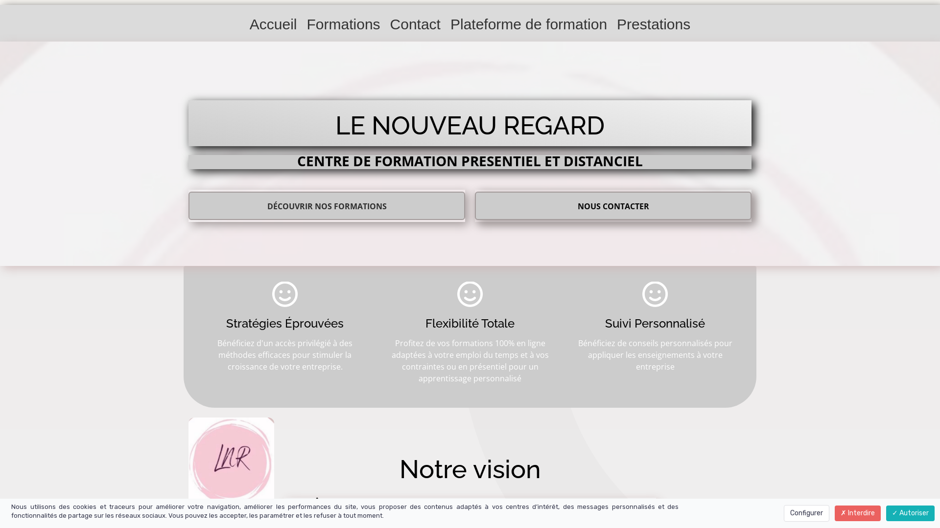 Capture d'écran de Centre de formation elearning et presentiel