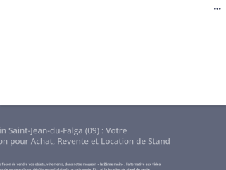2ème Main Saint-Jean-du-Falga (09) : Votre Destination pour Achat, Revente et Location de Stand de Vente