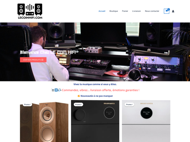 Vente en ligne de matériel Hifi home cinéma et d'instruments de musique