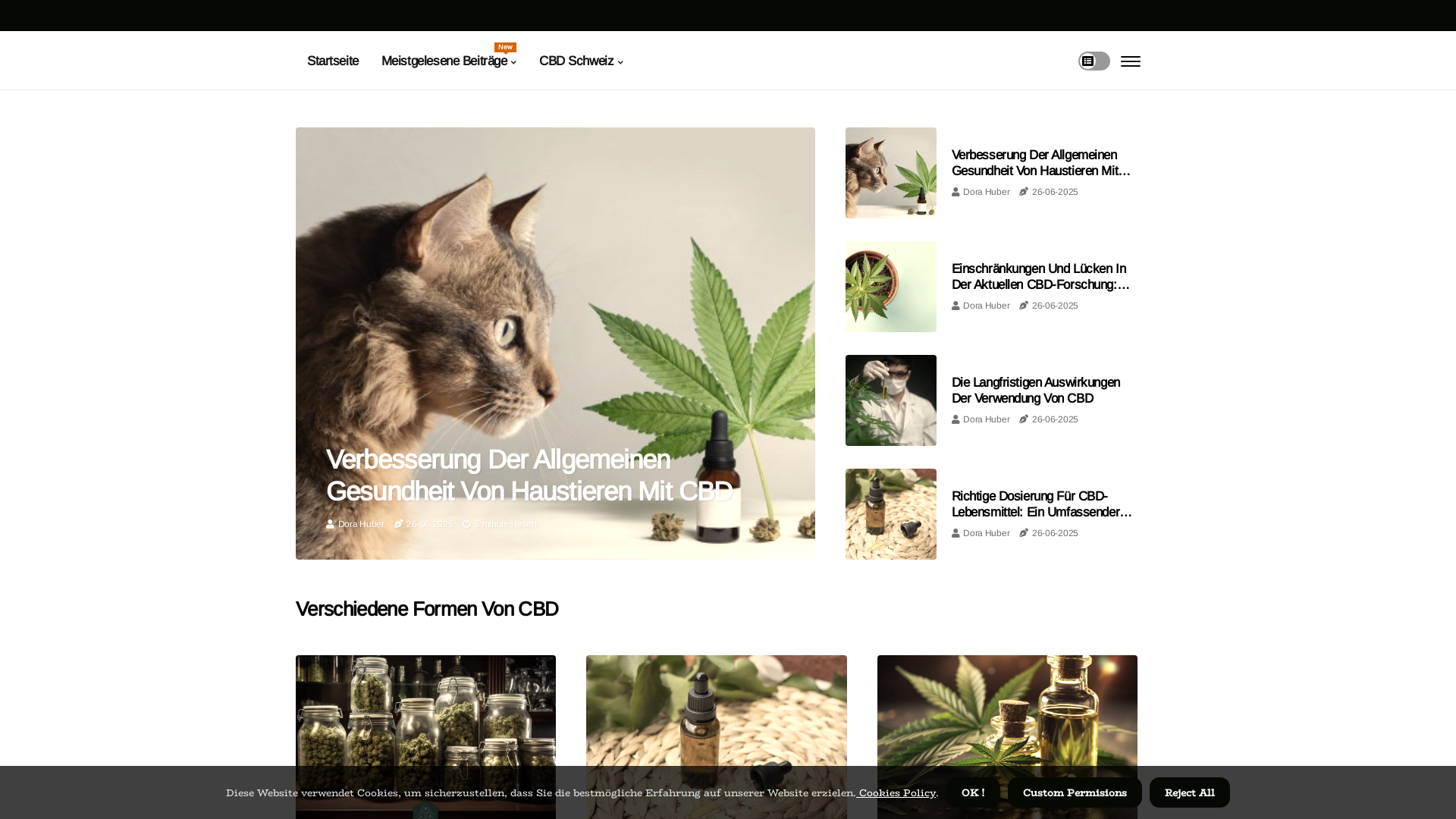 Capture d'écran de Achat de CBD en Suisse