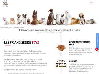 Friandises de Toyz : Friandises pur chiens et chats 100 % Naturelles Faites maison.