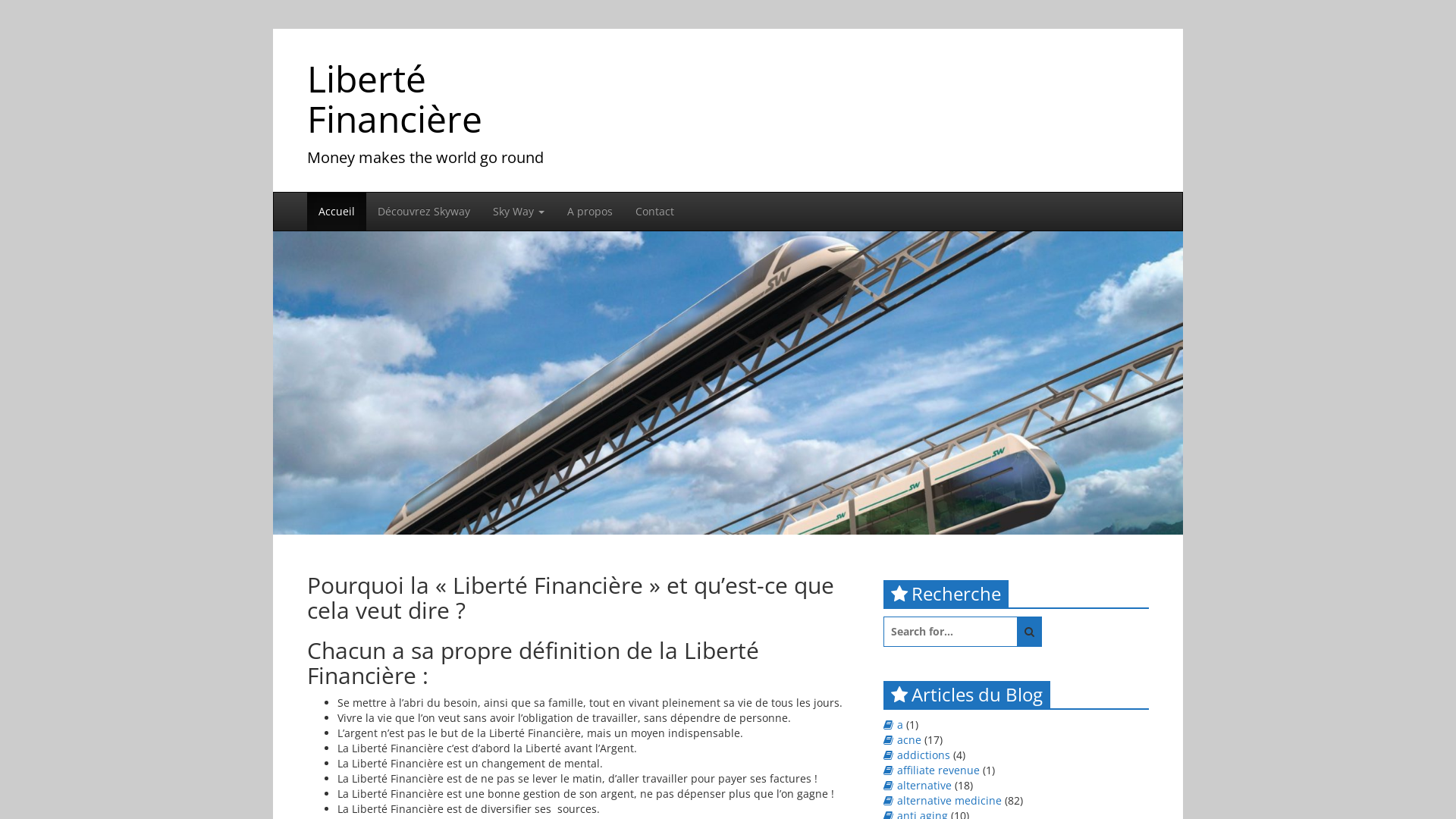 Capture d'écran de Liberté Financière