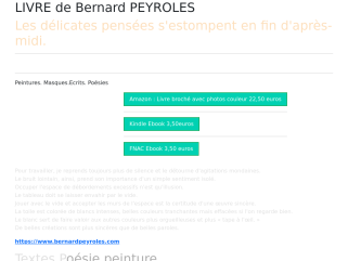 Les livres de Bernard PEYROLES
Peinture
Handicap