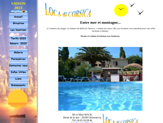 Location estivale de villas en Corse