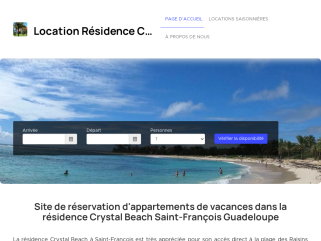 Crystal Beach : Appartement de vacances à Saint-François Guadeloupe 97118