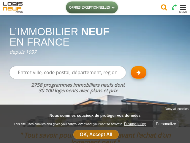 Capture d'écran de Logisneuf