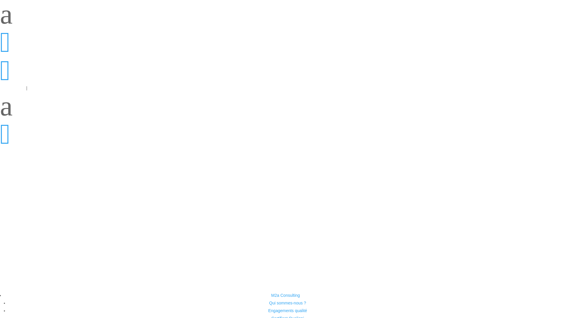 Capture d'écran de M2a Consulting