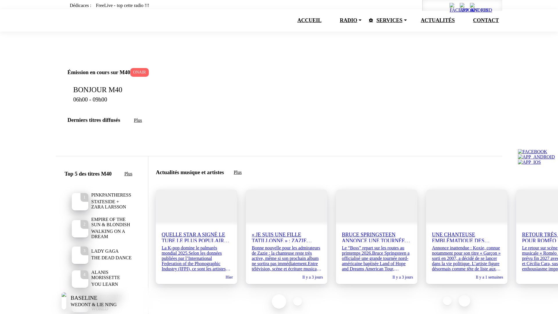 M40 | Première radio pure player indépendante de France