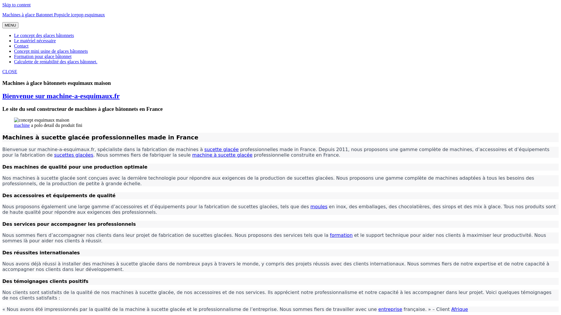 Capture d'écran de Tout le matériel pour la fabrication de sucette glacée, lancez vous