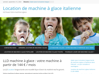 Location de machine à glace à l'italienne et matériel pour glacier