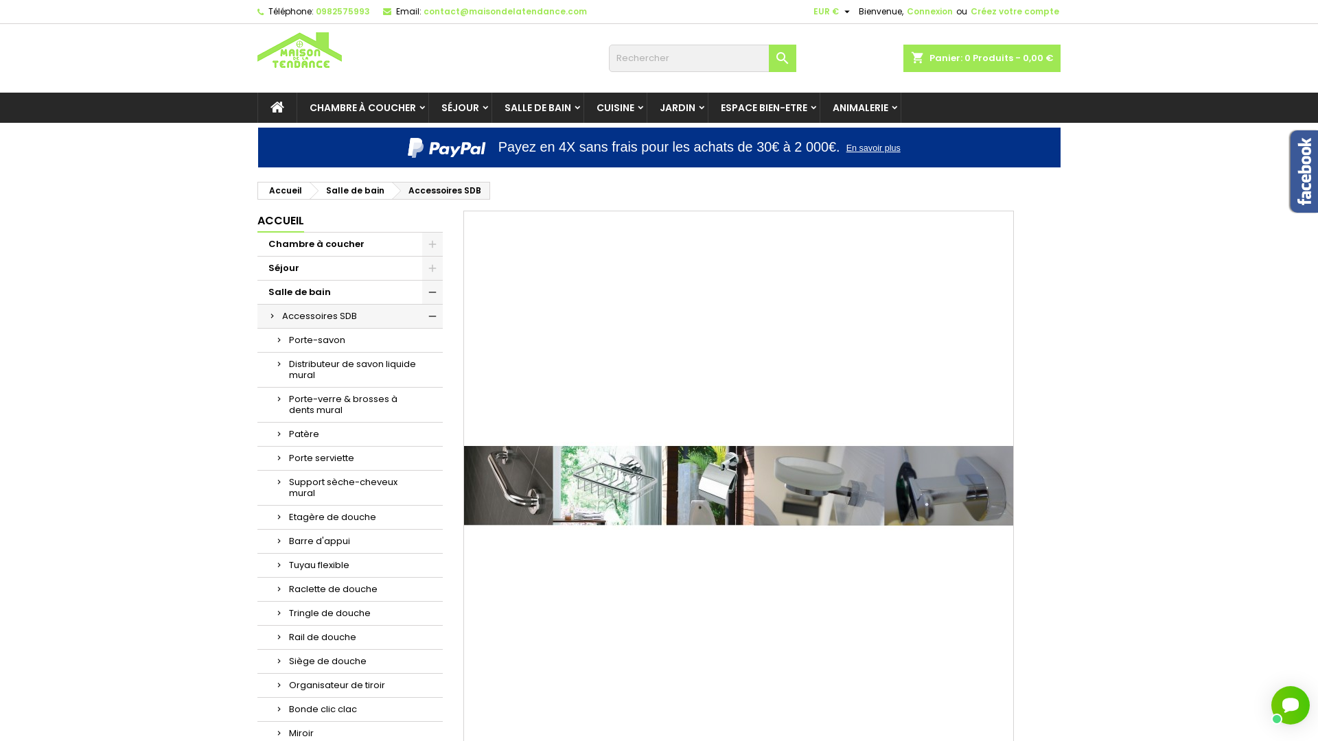 Capture d'écran de BEMETA fait parmi les leaders européens dans la fabrication des accessoires de salle de bain et hotels