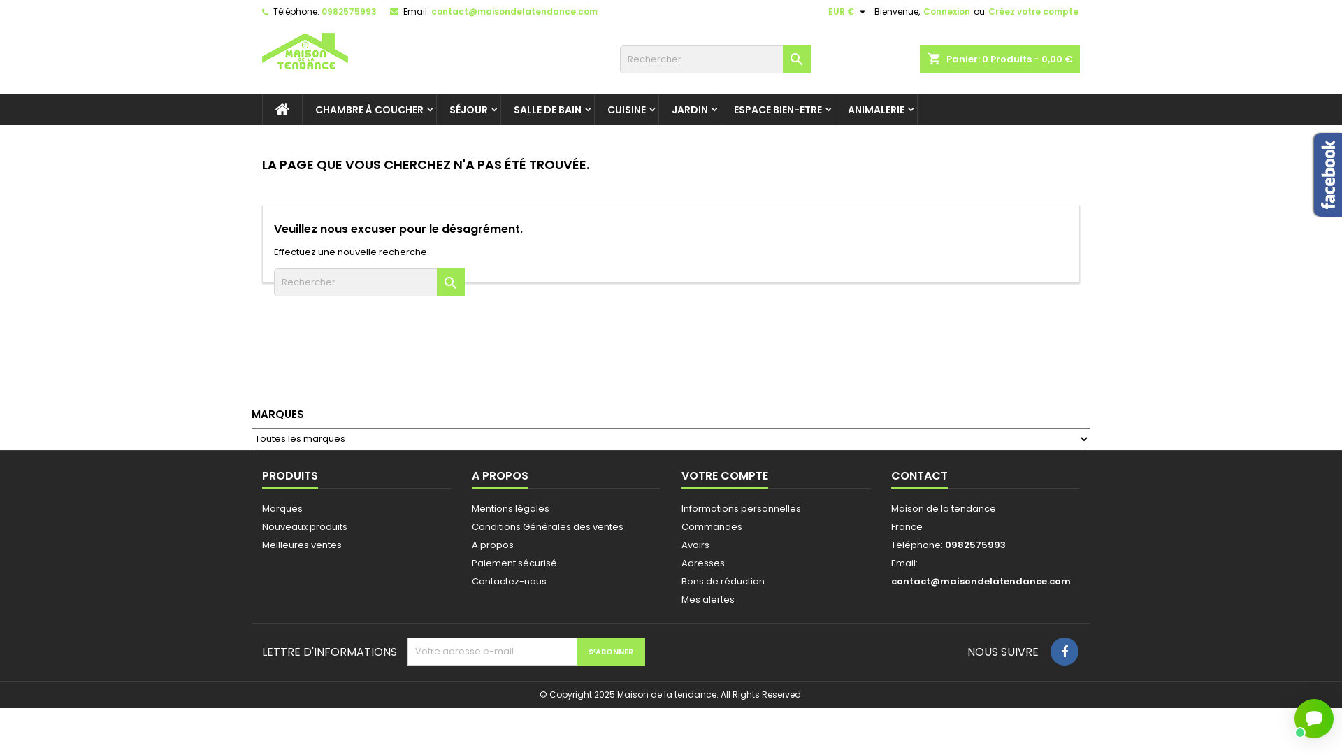 Capture d'écran de MAISON de la TENDANCE est spécialisée dans le outdoor et le indoor, l'aménagement intérieur et extérieur de la maison.
Nous vous proposons une large gamme de radiateurs, de séchoir corporel, 