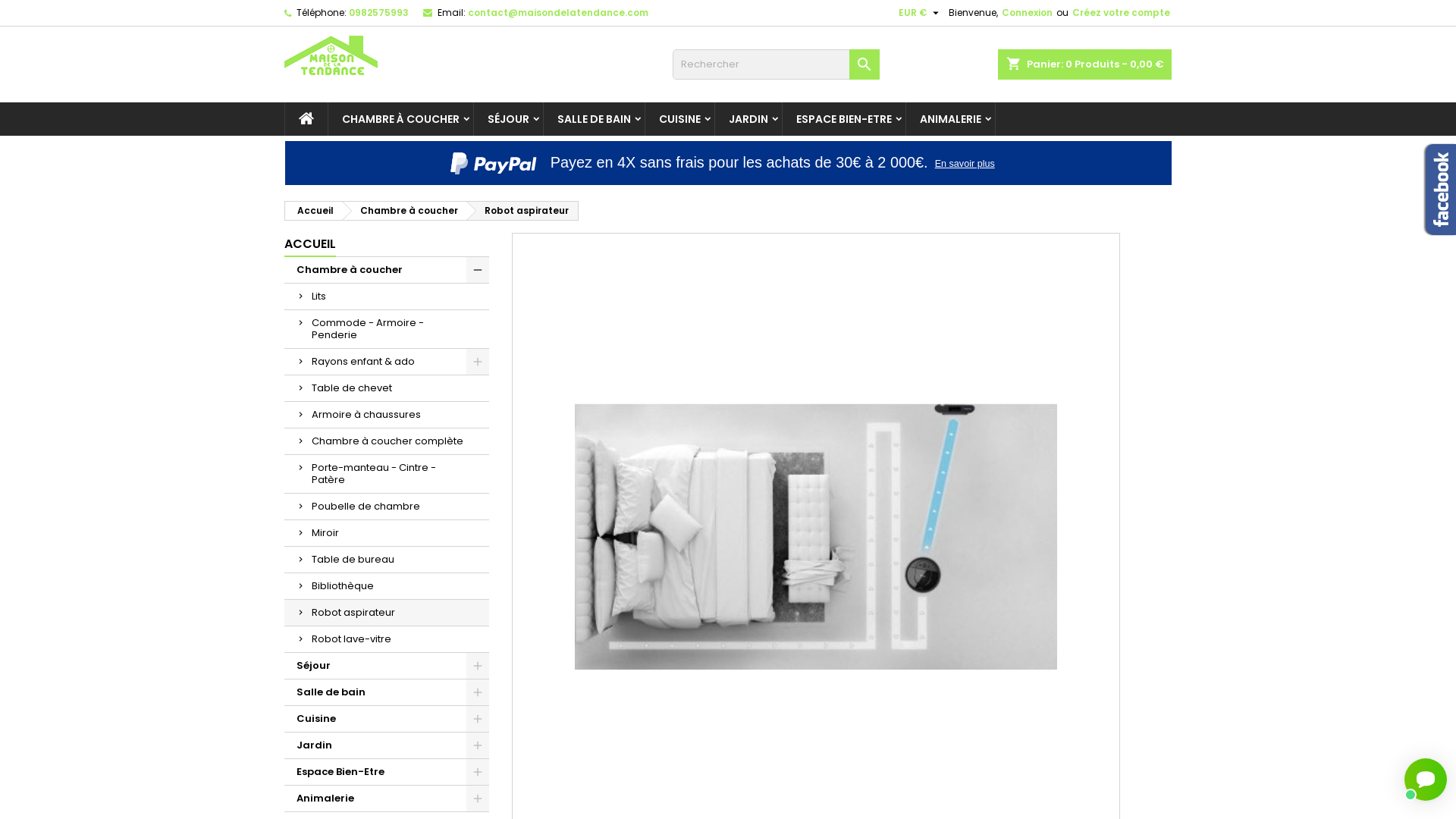 Capture d'écran de Robot aspirateur , aspirateur, aspirateur laveur, aspirateur connecté, lave vitre connecté, raclette de douche, barre d’appui, barre de maintien, barre de soutien, poubelle de douche, 